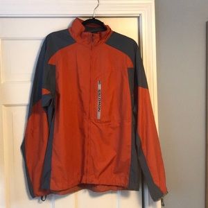 Salon on men’s windbreaker